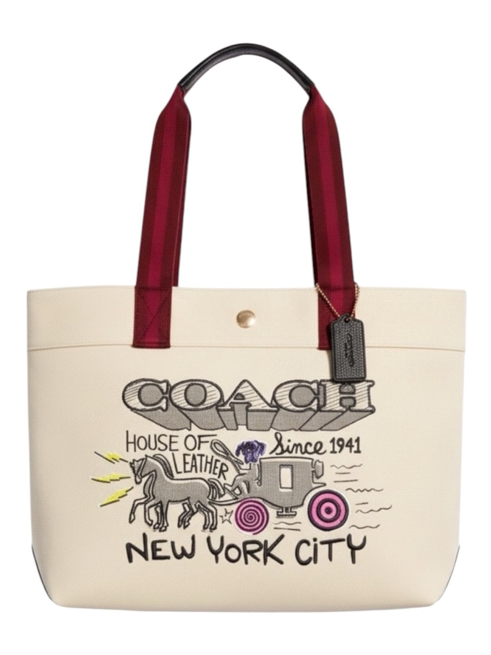 Coach Art School Canvas Tote - Picture 10 of 10